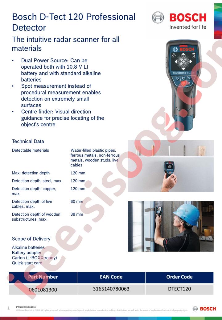 BOSCHD-TECT120