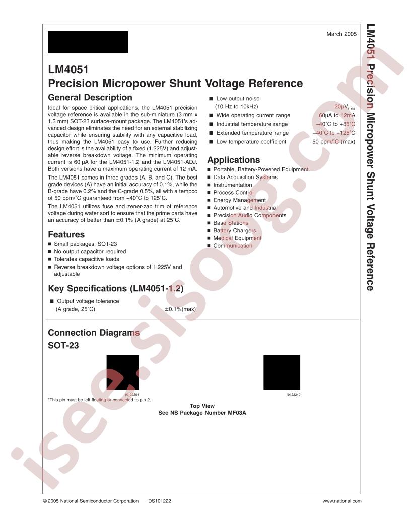 LM4051CIM3-ADJ