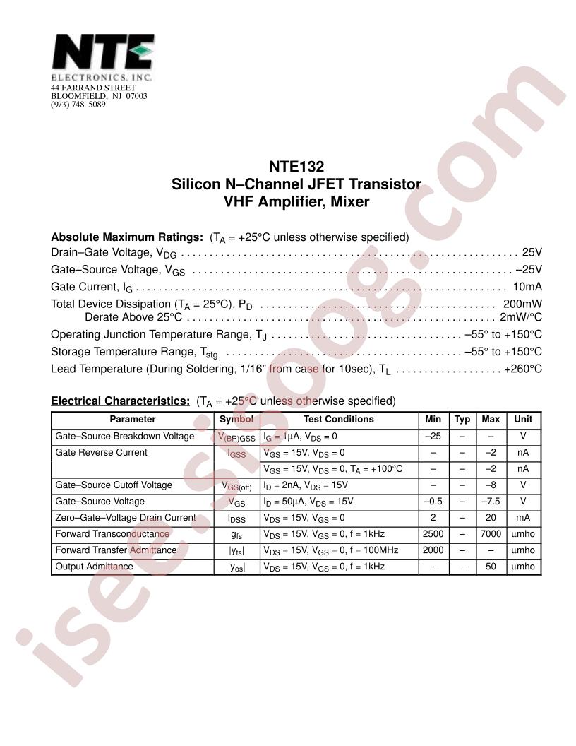NTE132