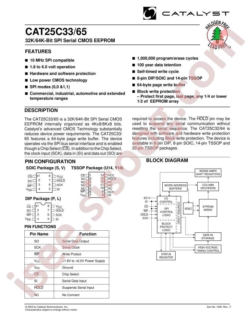 CAT25C33U14E-TE13