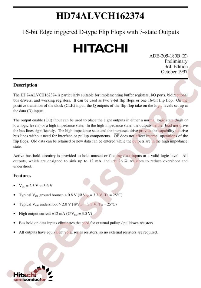 HD74ALVCH162374