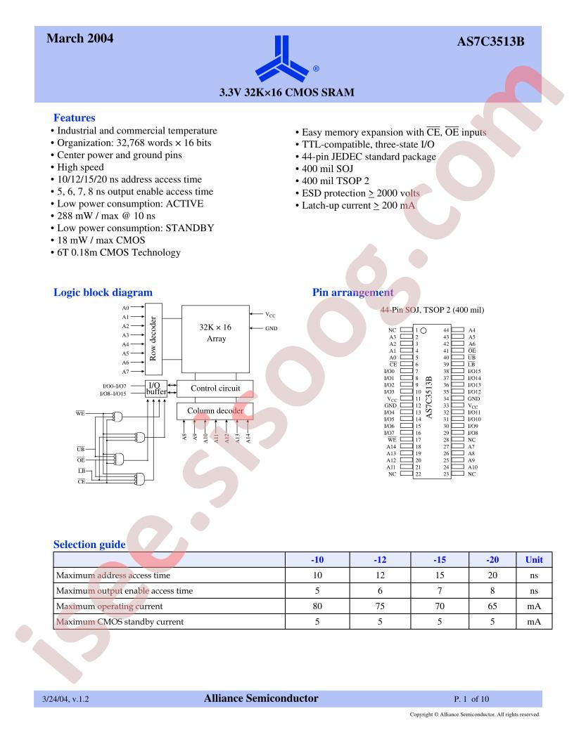 AS7C3513B-10JI