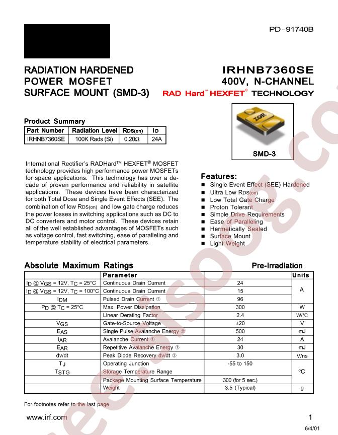 IRHNB7360SE
