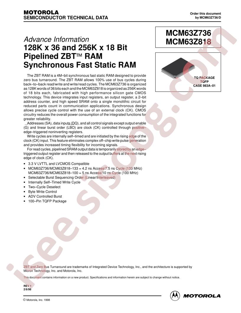 MCM63Z736