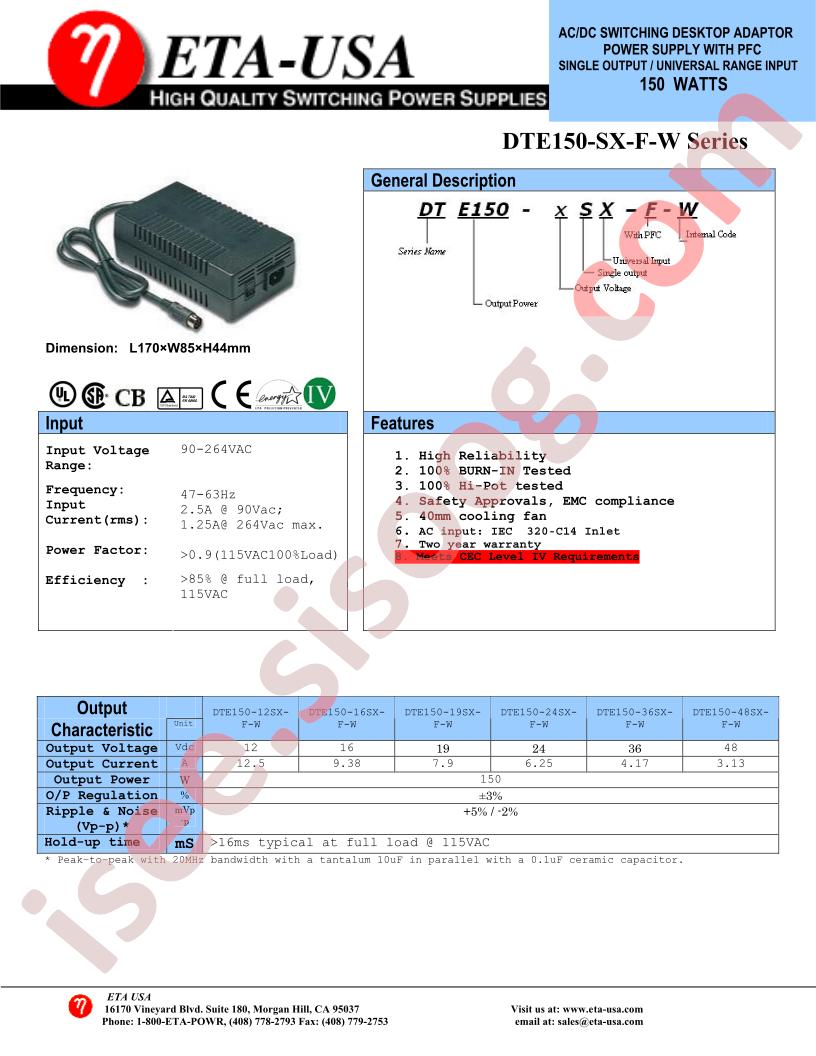 DTE150-SX-F-W