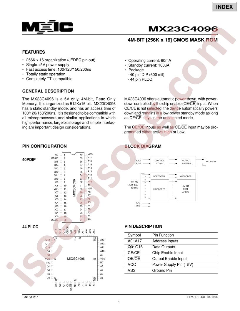 MX23C4096PC-20
