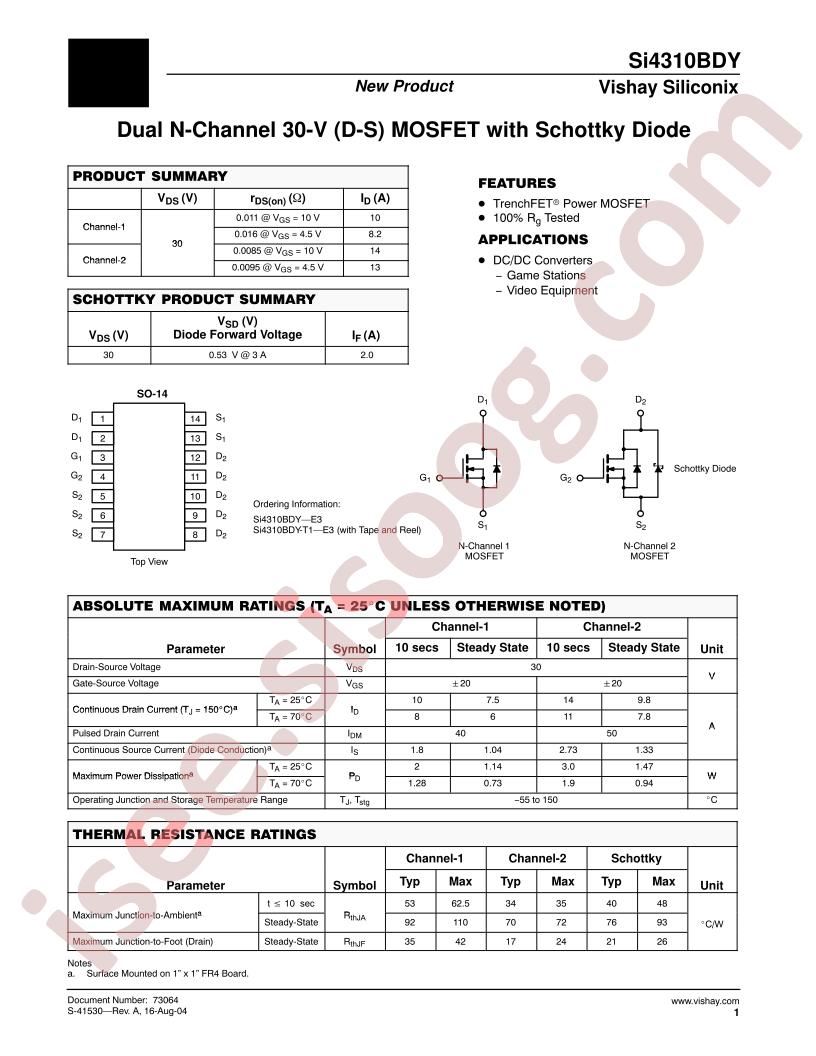 SI4310BDY-T1-E3