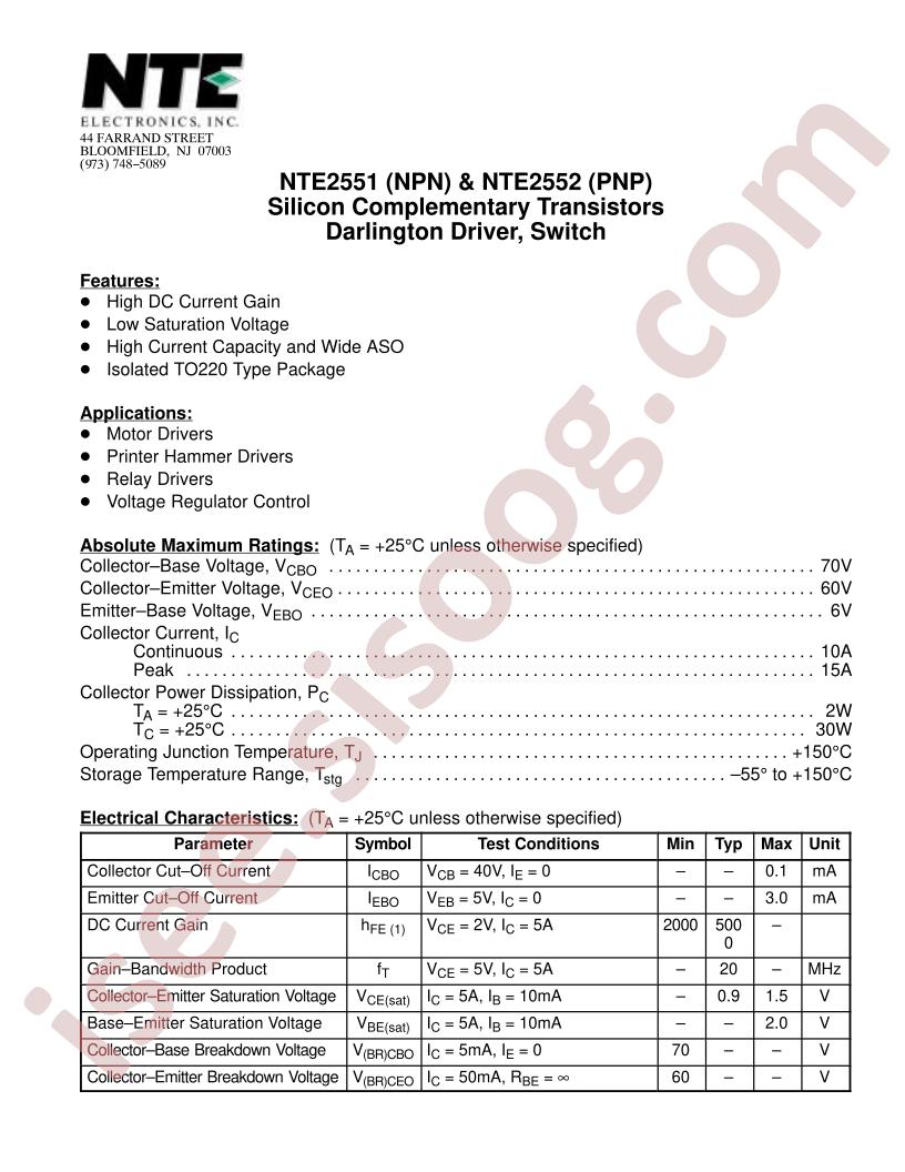 NTE2552