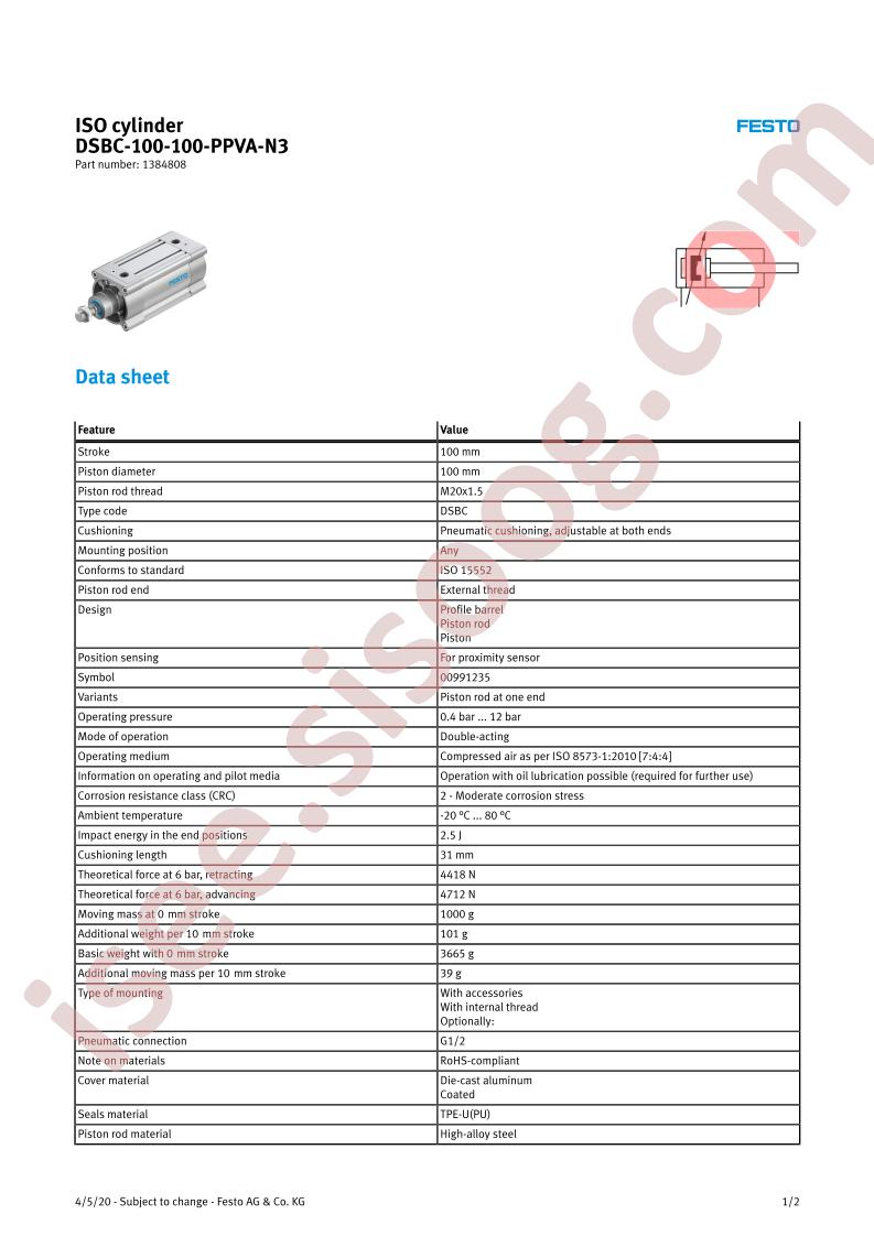 DSBC-100-100-PPVA-N3