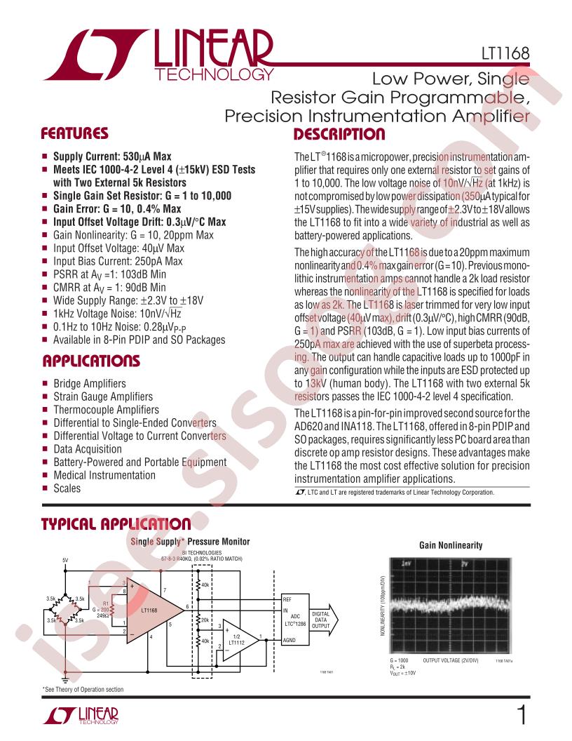 LT1168ACS8