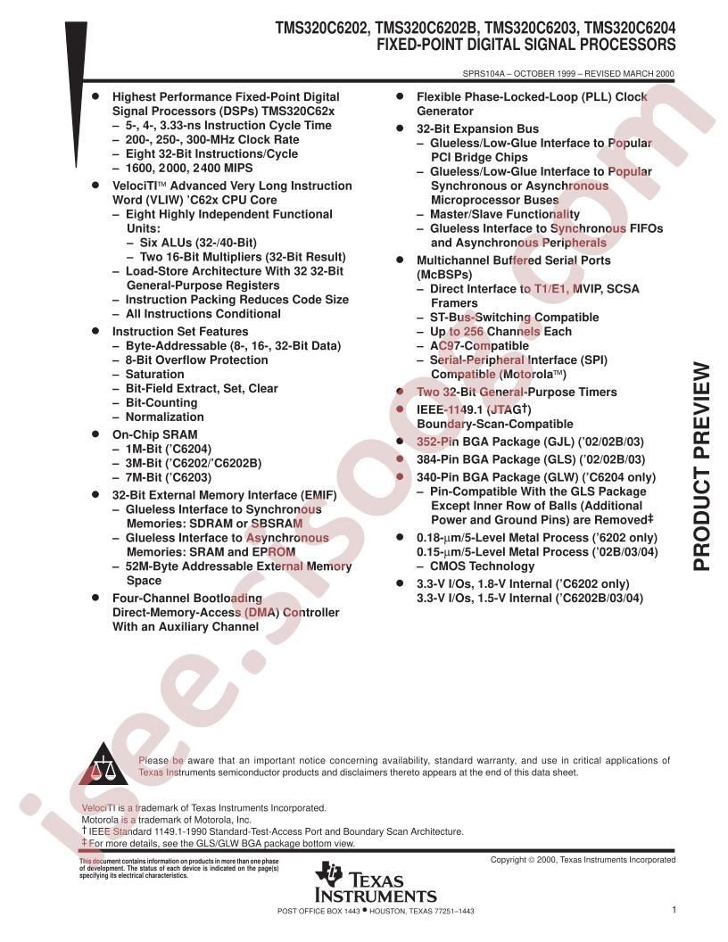 TMS320C6202B