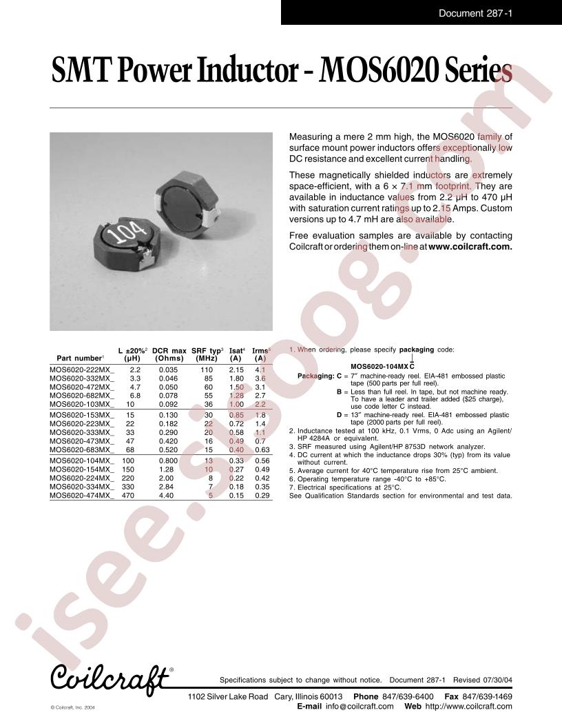 MOS6020-223MXC