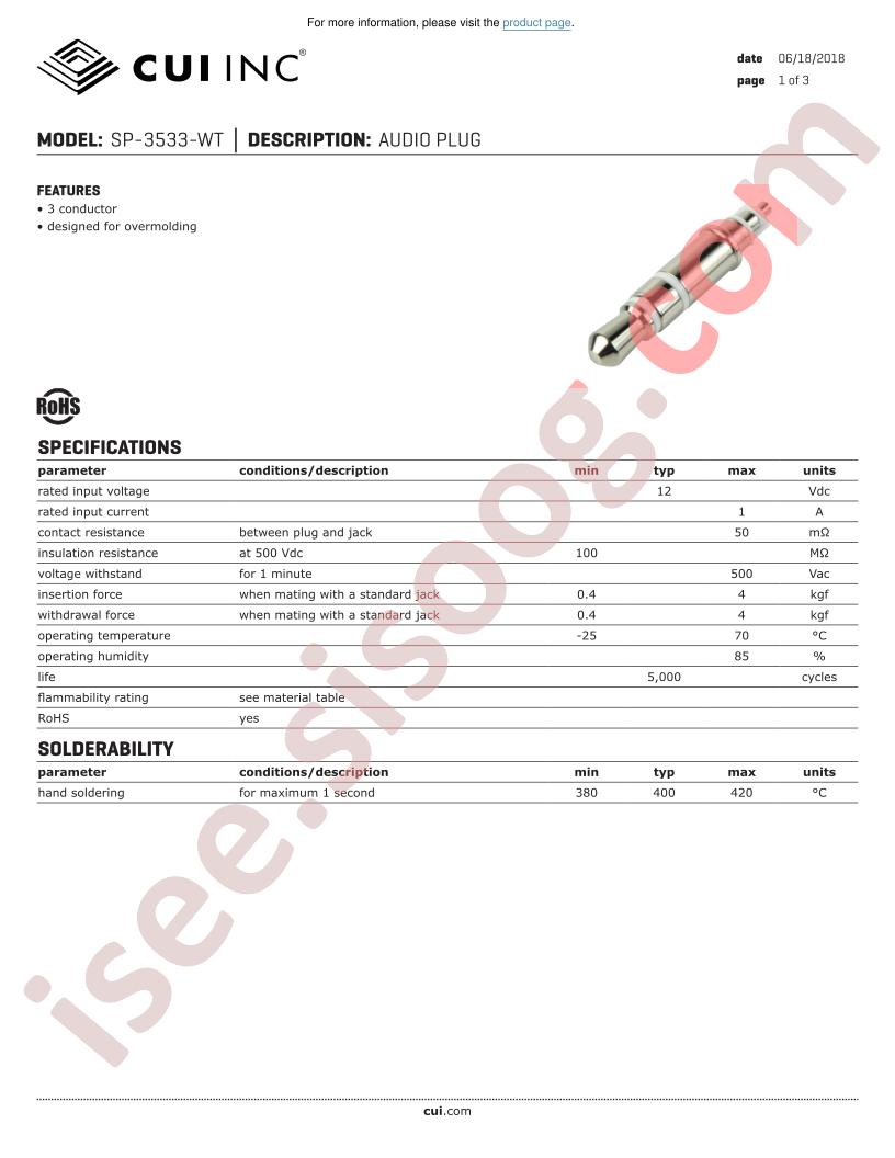 SP-3533-WT