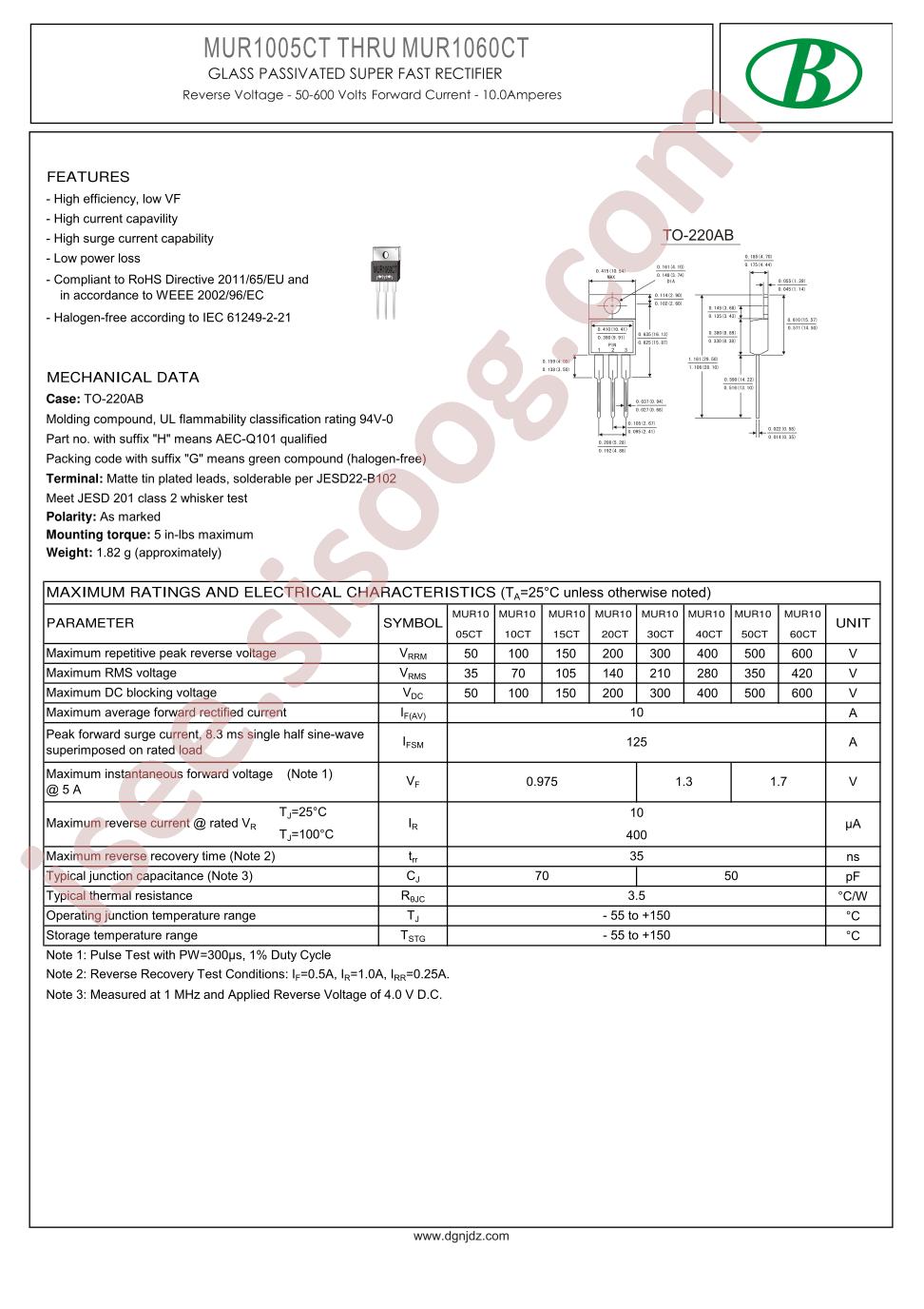 MUR1005CT