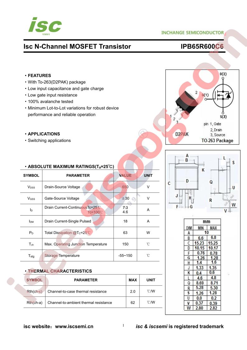 IPB65R600C6