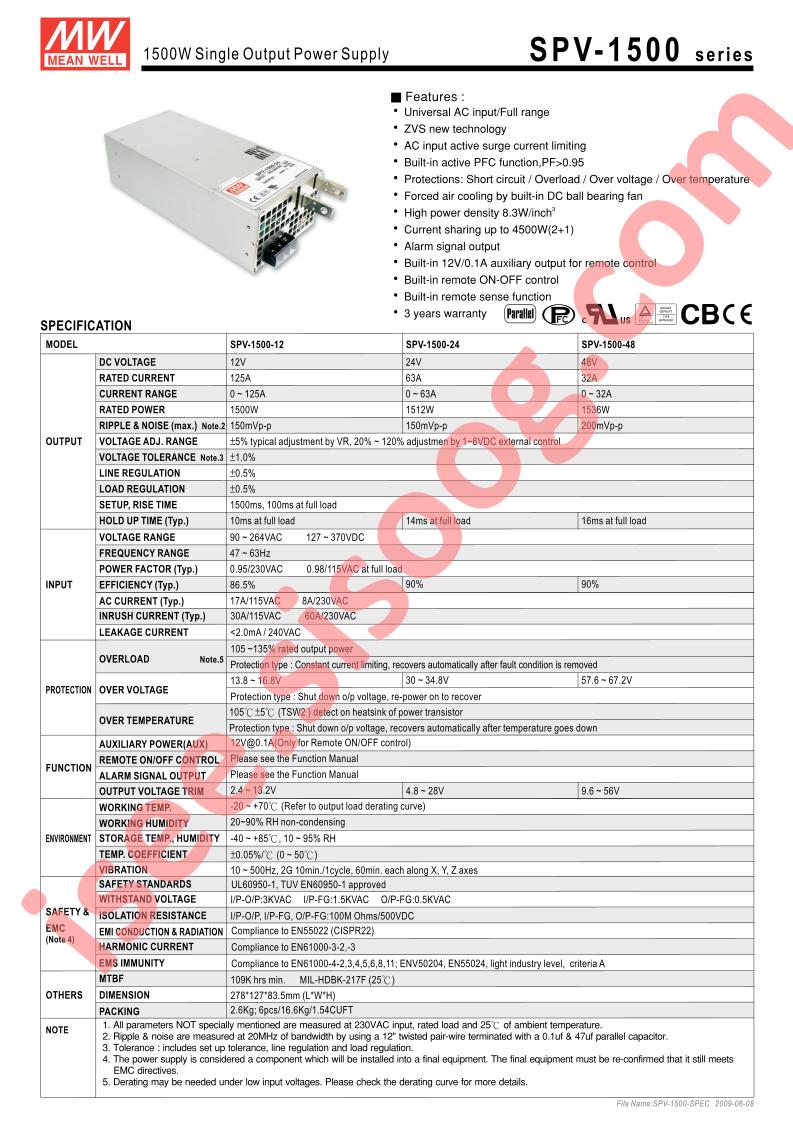 SPV-1500-12