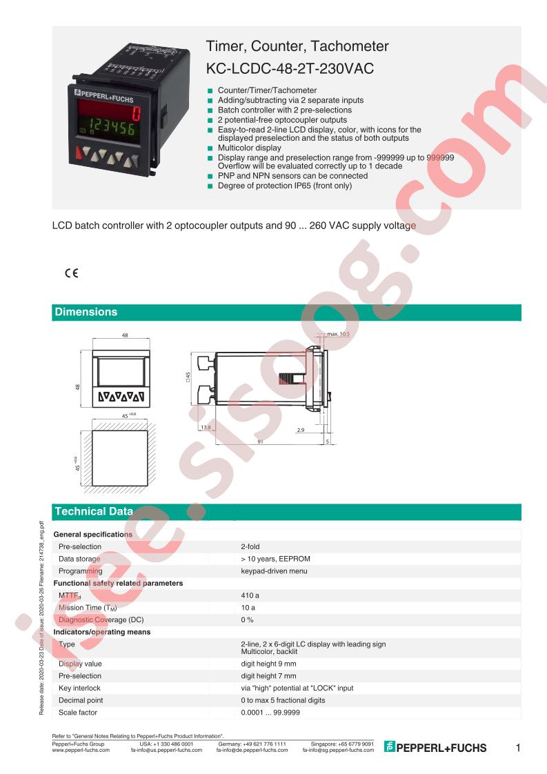 KC-LCDC-48-2T-230VAC