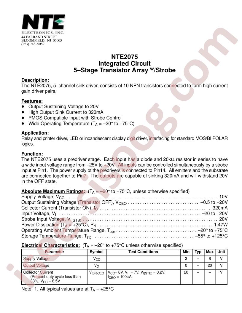 NTE2075