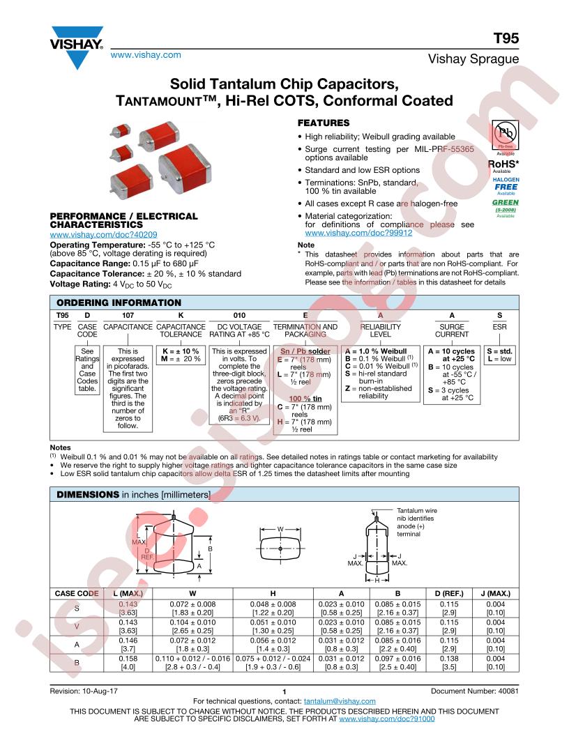 T95D227K010CAAL