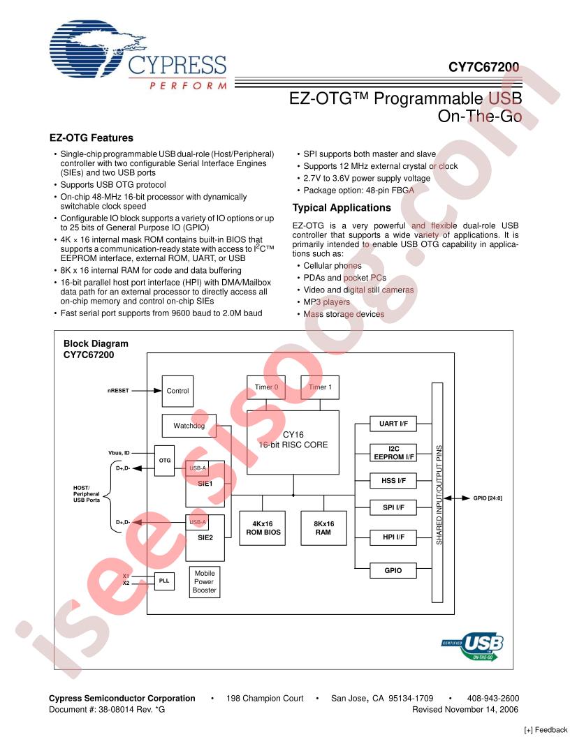 CY7C67200