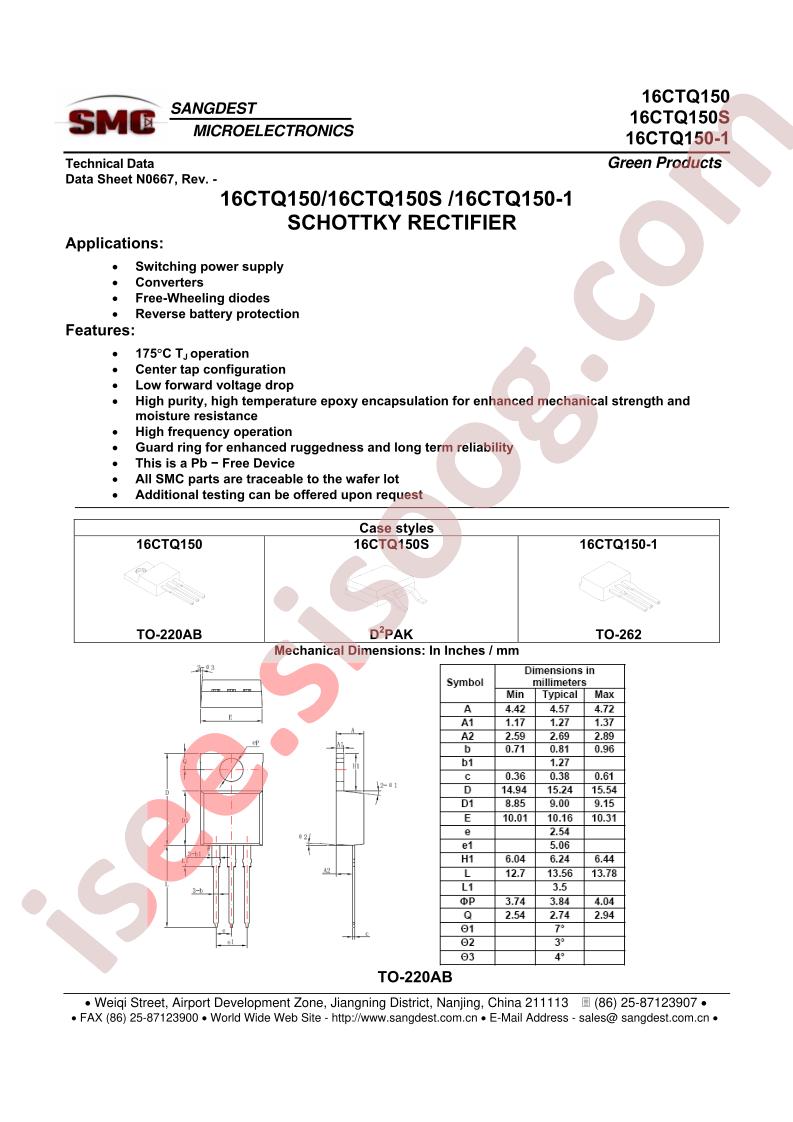 16CTQ150S