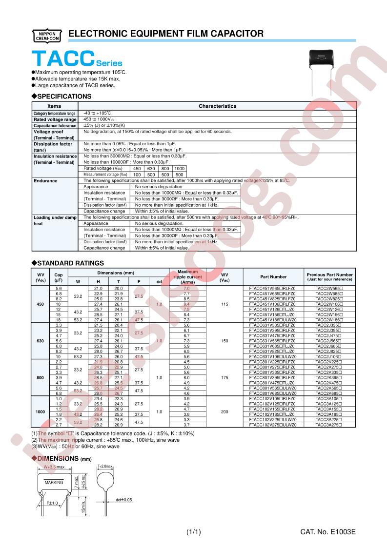 FTACC102V105SRLFZ0