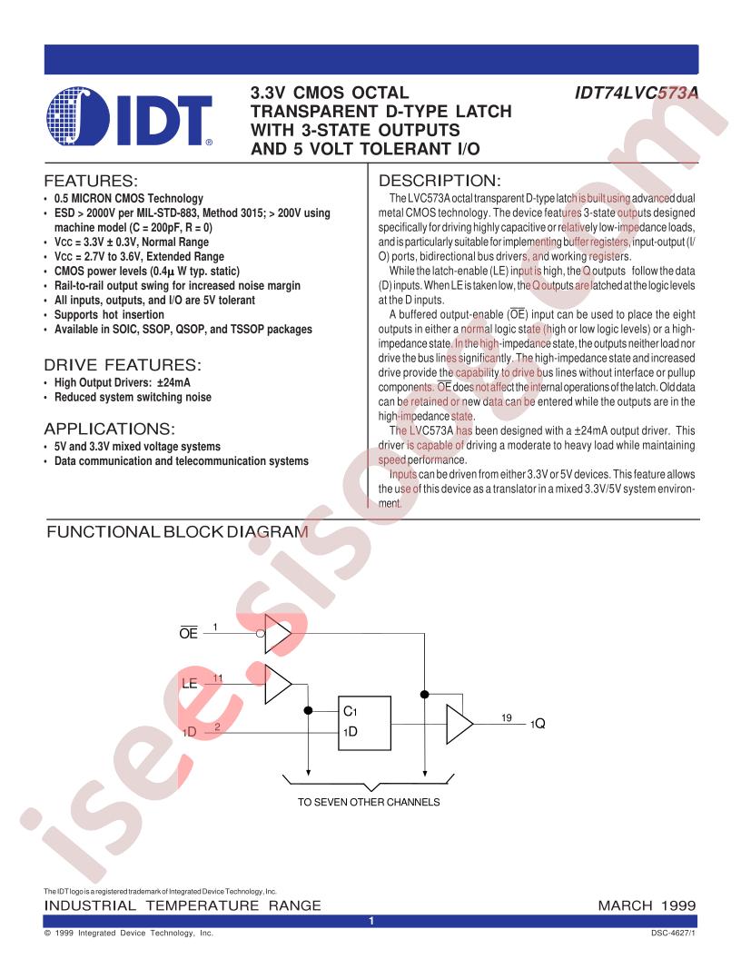 IDT74LVC573AQ