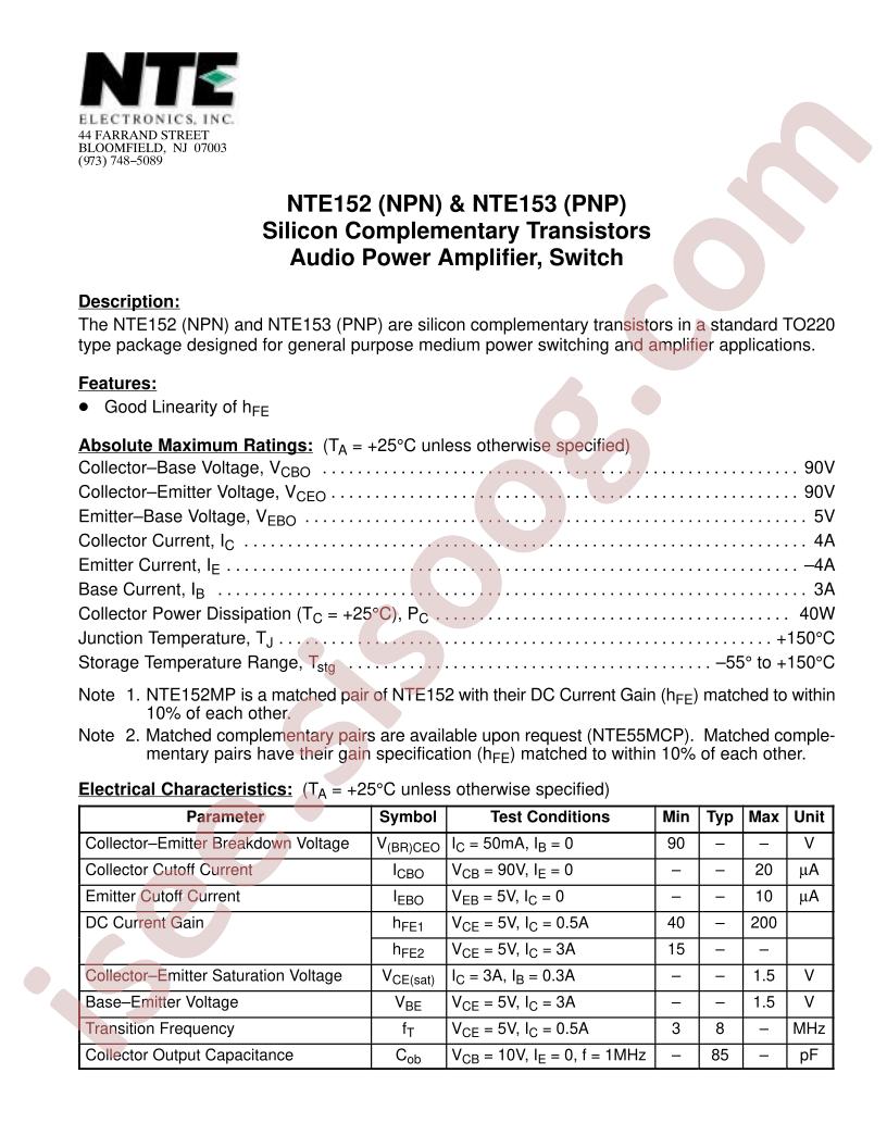NTE153