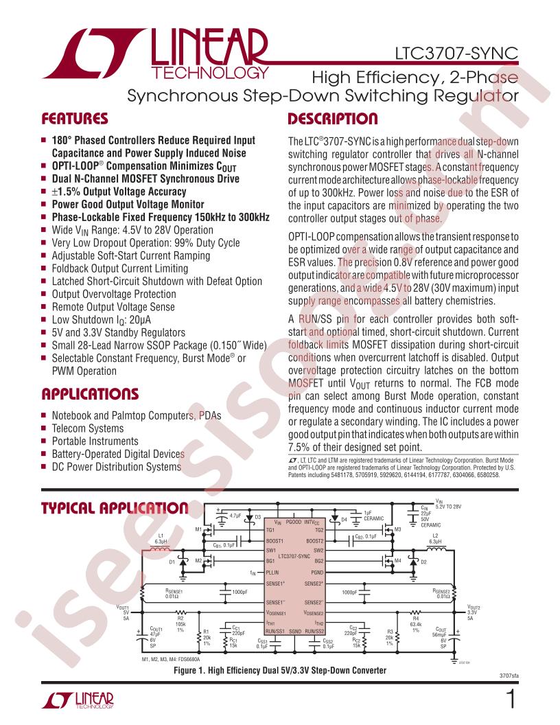 LTC3707EGN-SYNC-TR