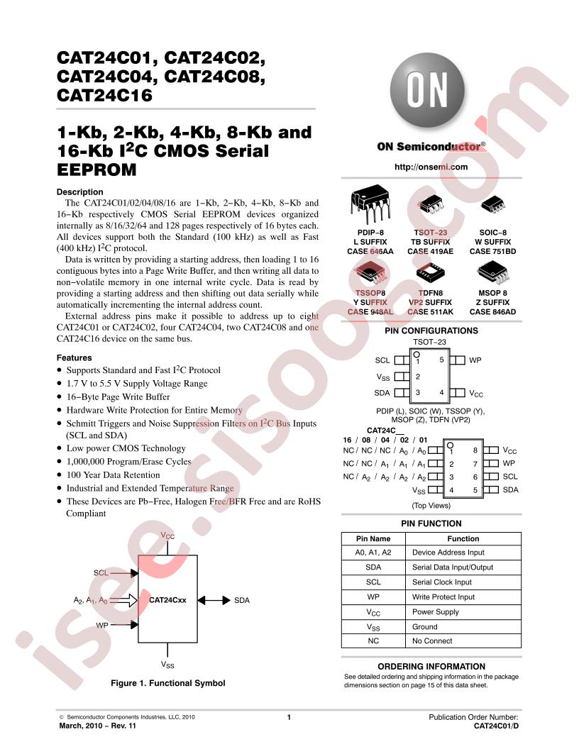 CAT24C01TDE-GT3