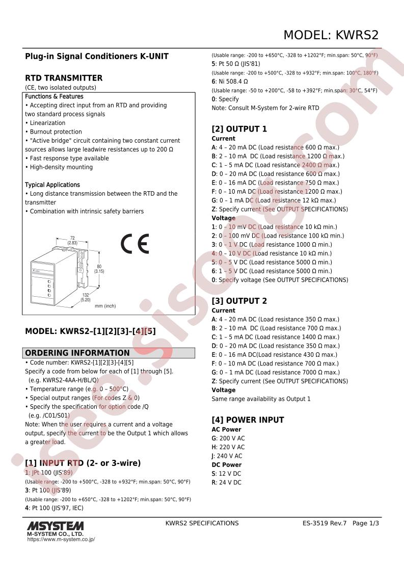 KWRS2-31A-R