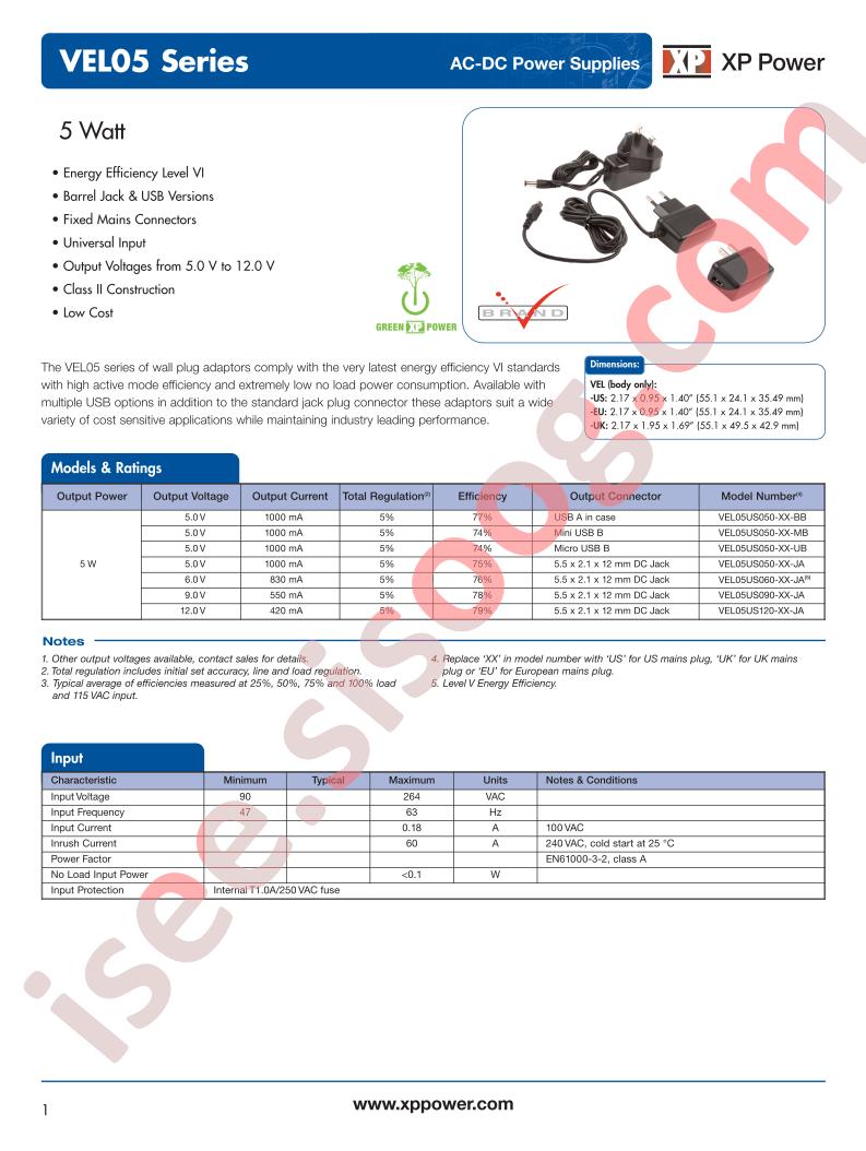 VEL05US050-XX-MB