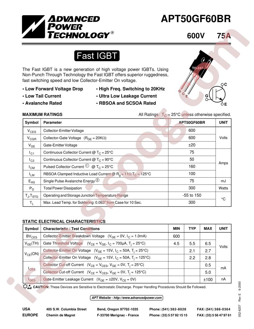 APT50GF60BR