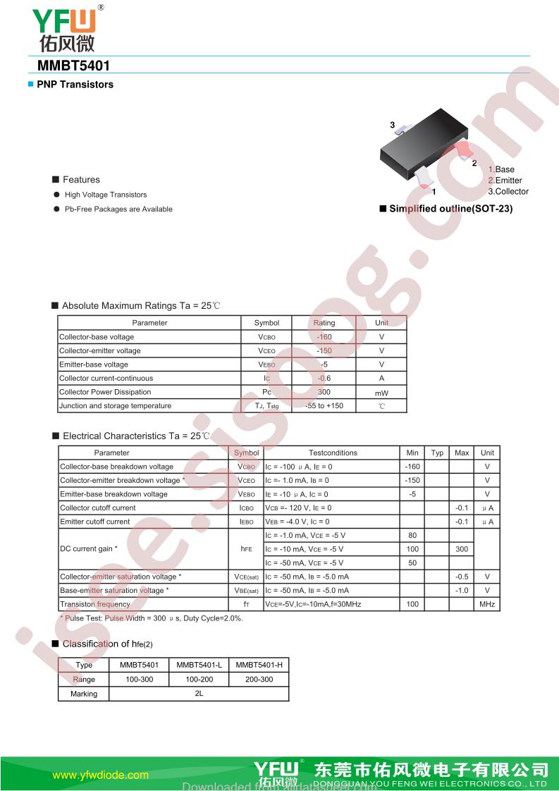 MMBT5401-SOT23