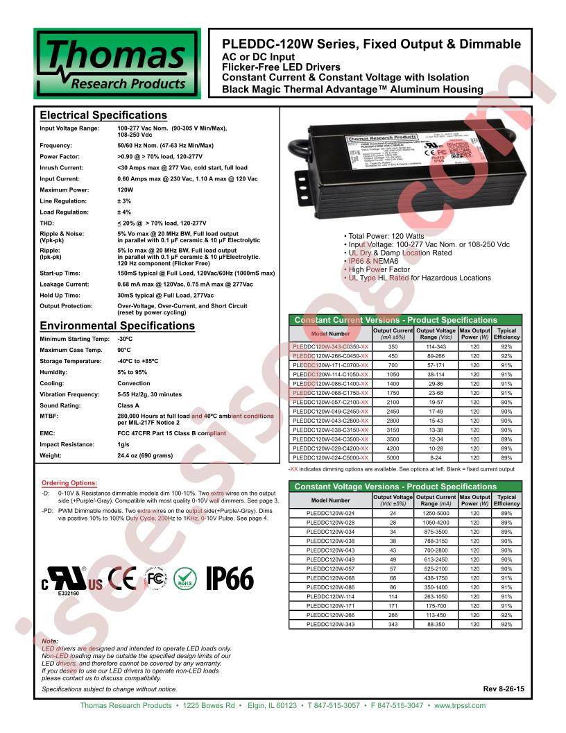 PLEDDC120W-024