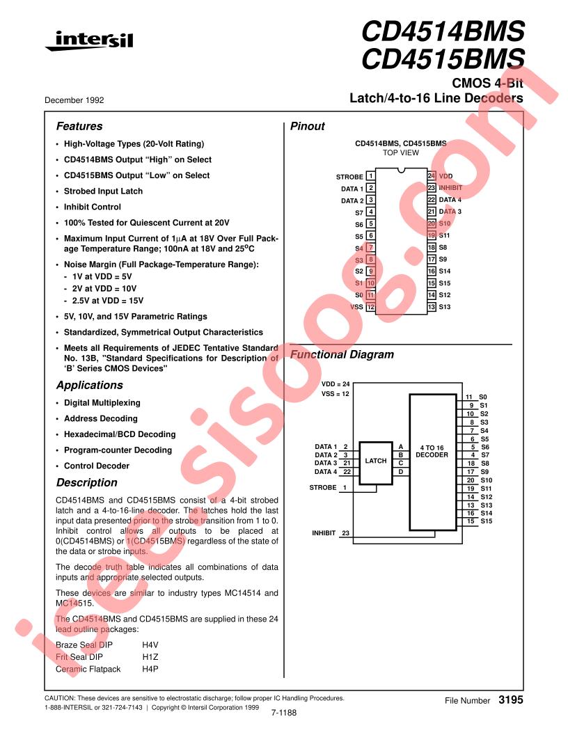 CD4514BMS