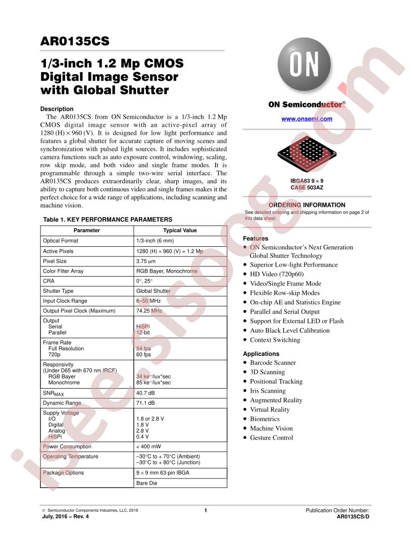 AR0135CS2M00SUEA0-DPBR1