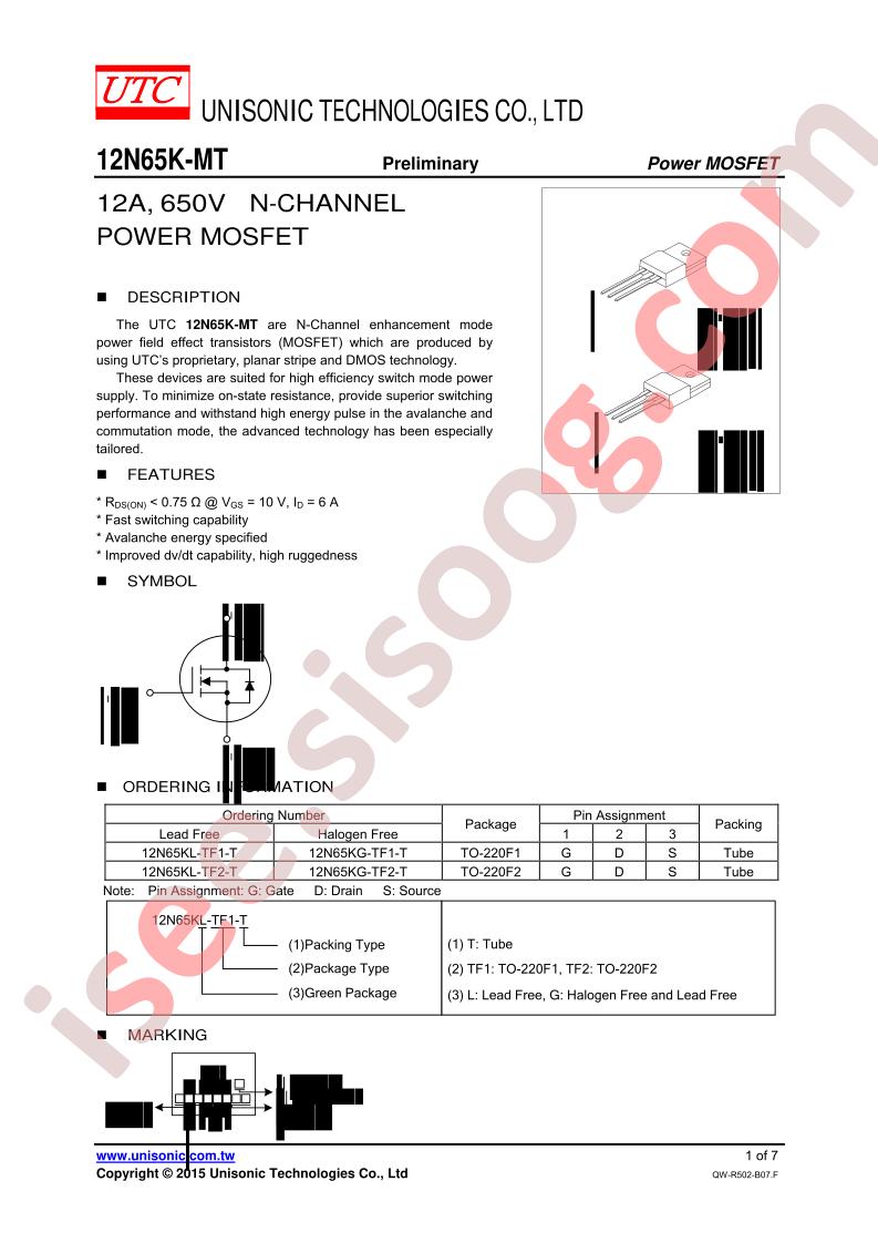 12N65KG-TF2-T