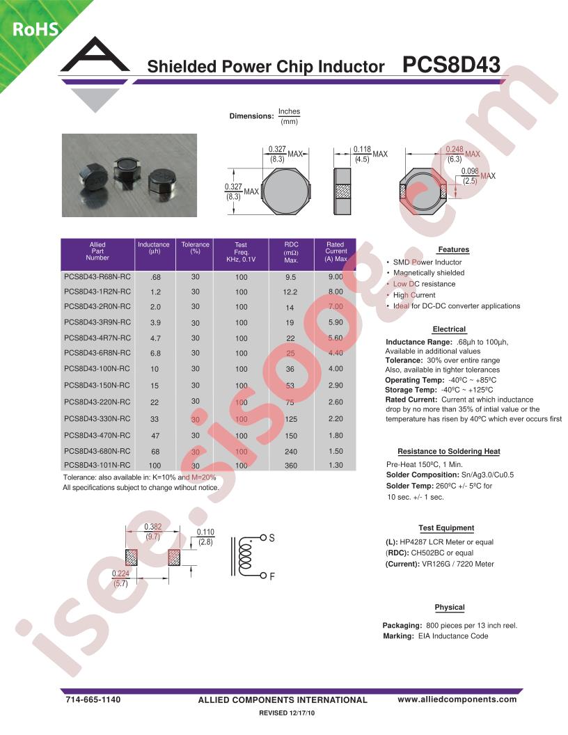 PCS8D43-100N-RC