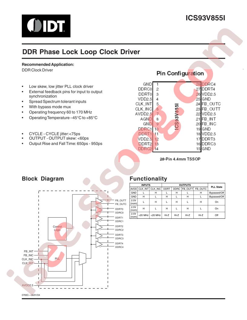 ICS93V855I