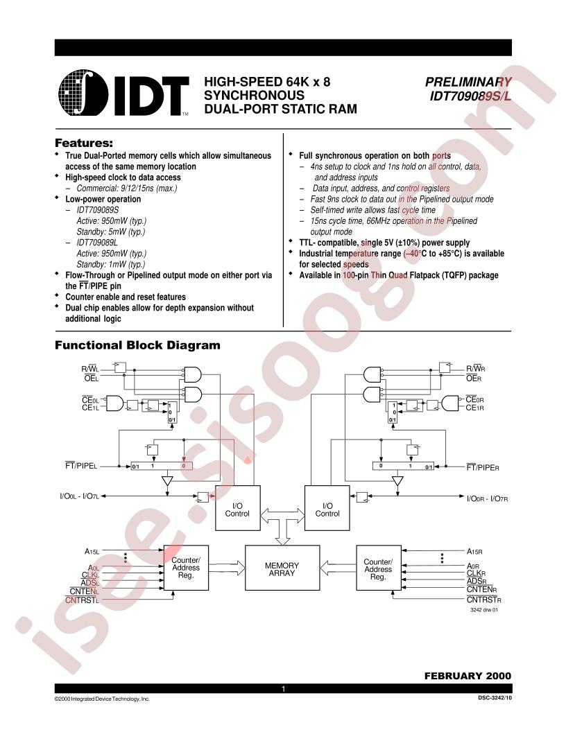 IDT709089L12PF
