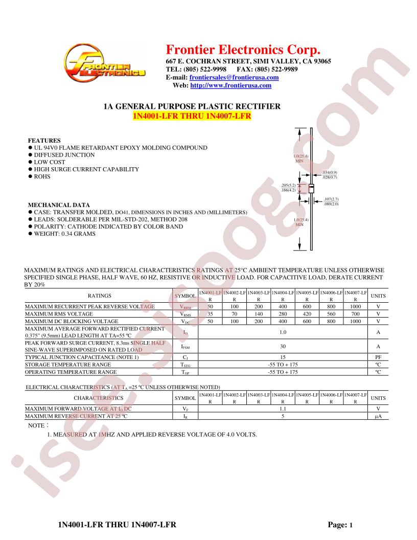 1N4007-LFR