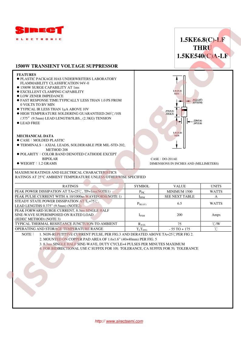 1.5KE6.8-LF