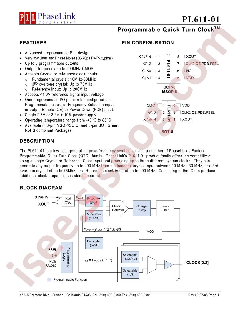 PL611-01-XXXMI-R