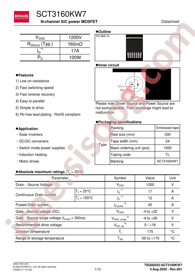 SCT3160KW7
