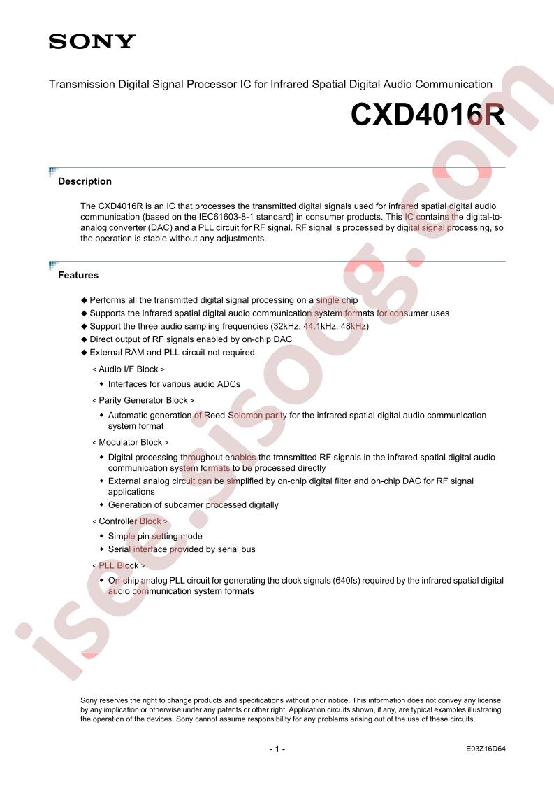 CXD4016R