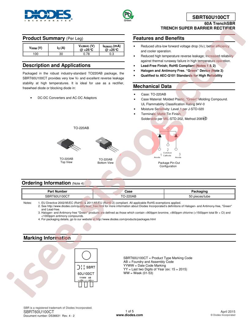 SBRT60U100CT