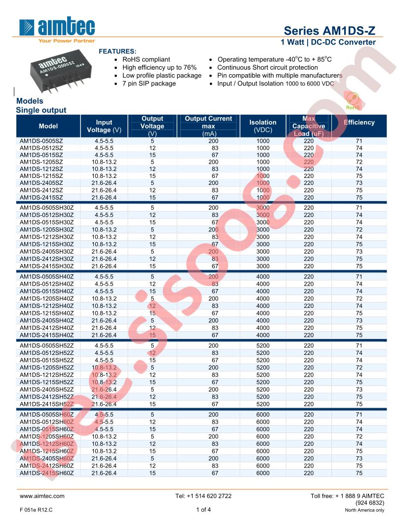 AM1DS-1215SH60Z