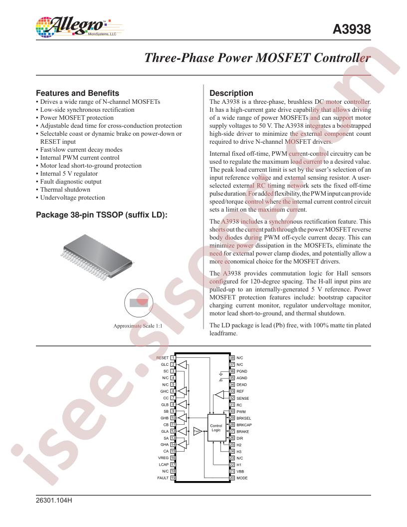 A3938SLDTR