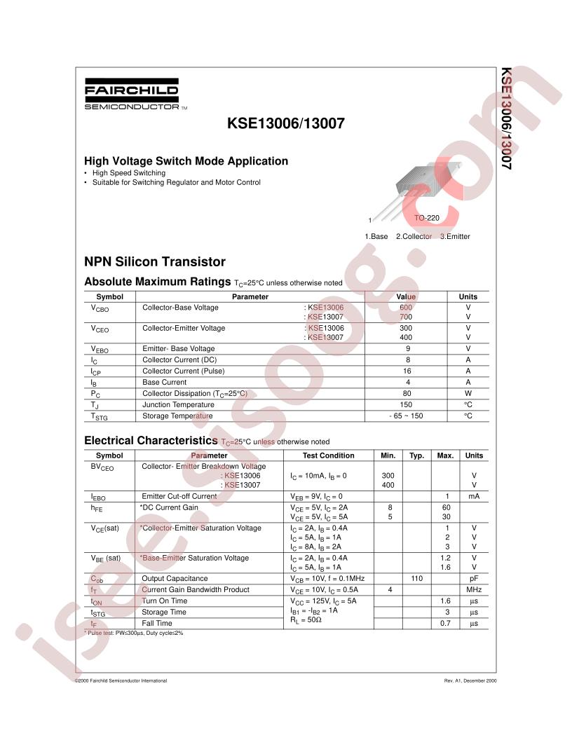 KSE13007
